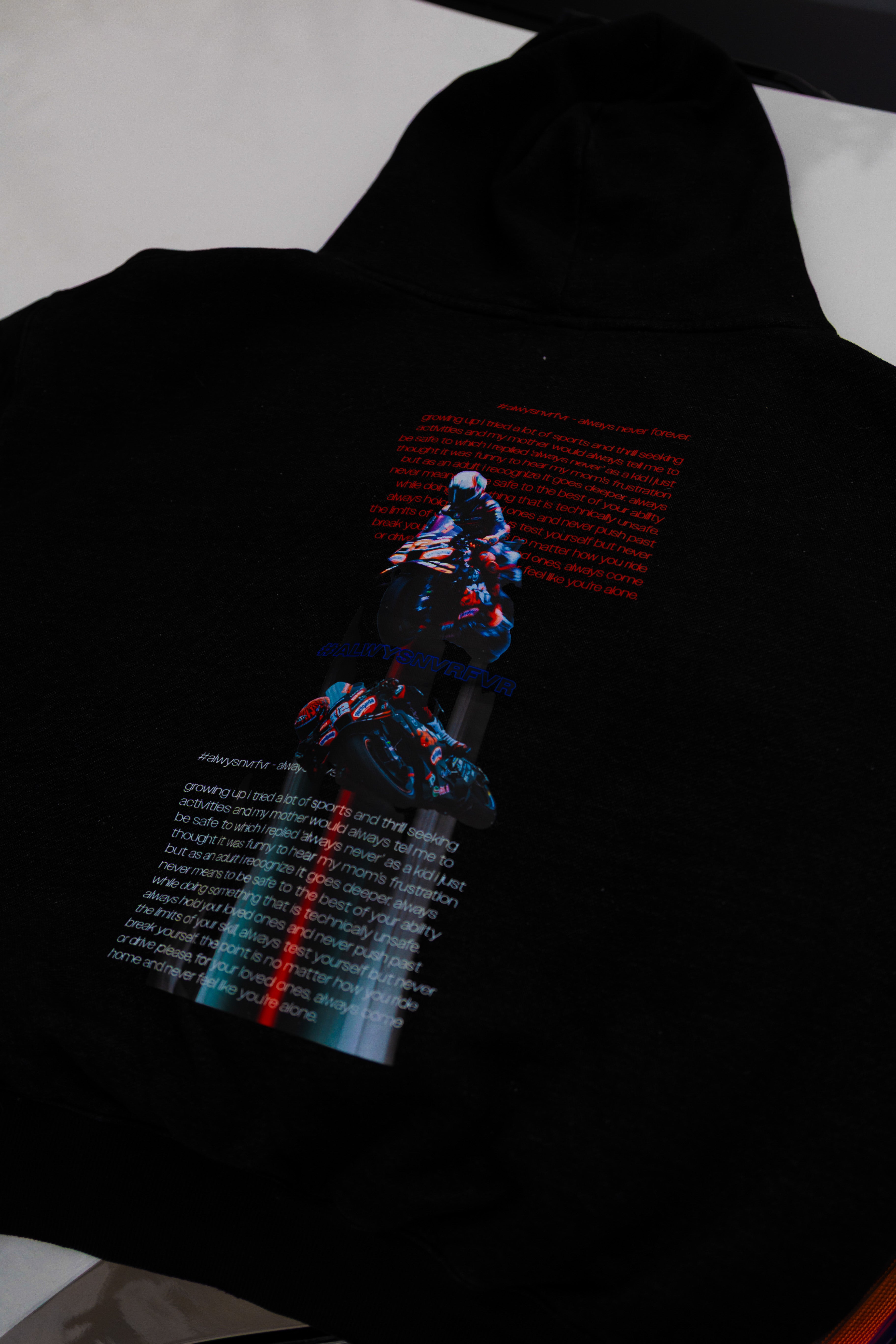 #ANF Legacy Logo Frayed Enzyme Washed Fleece Hoodie