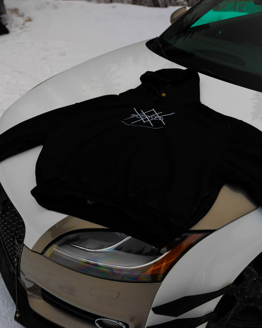 #ANF Legacy Logo Frayed Enzyme Washed Fleece Hoodie