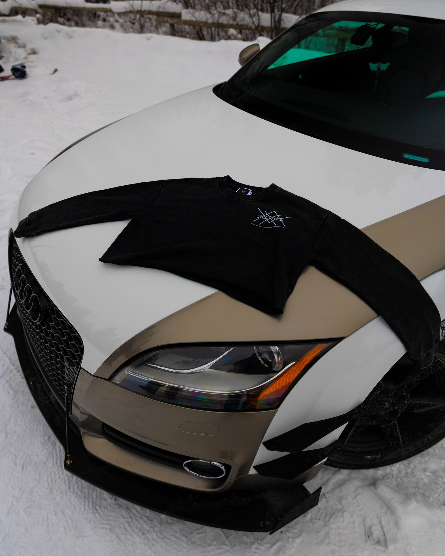 Legacy Logo Snow Washed Women's Cropped Sweatshirt