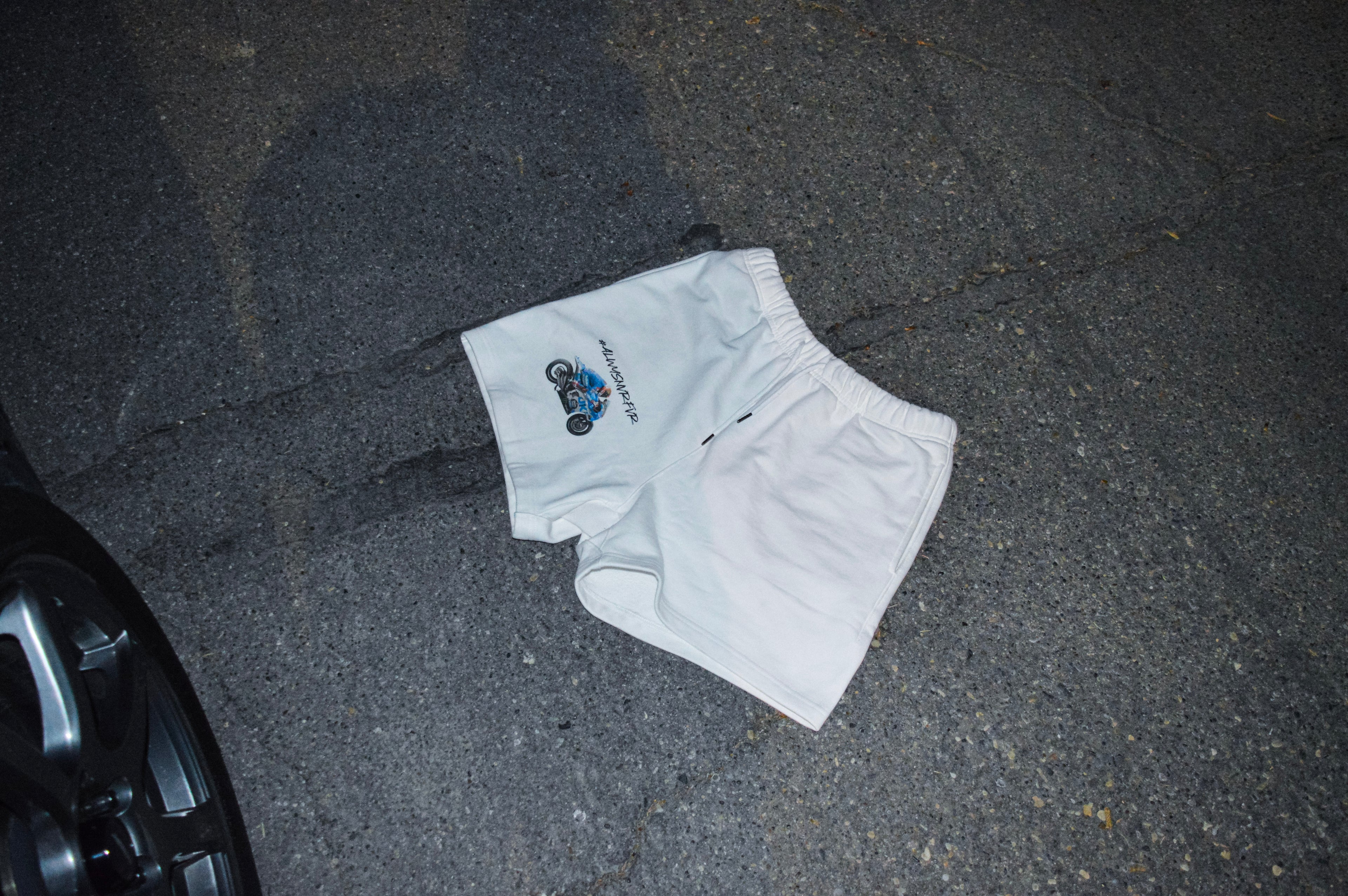 #alwysnvrfvr Streetwear Unisex Fleece Loose Fit Shorts